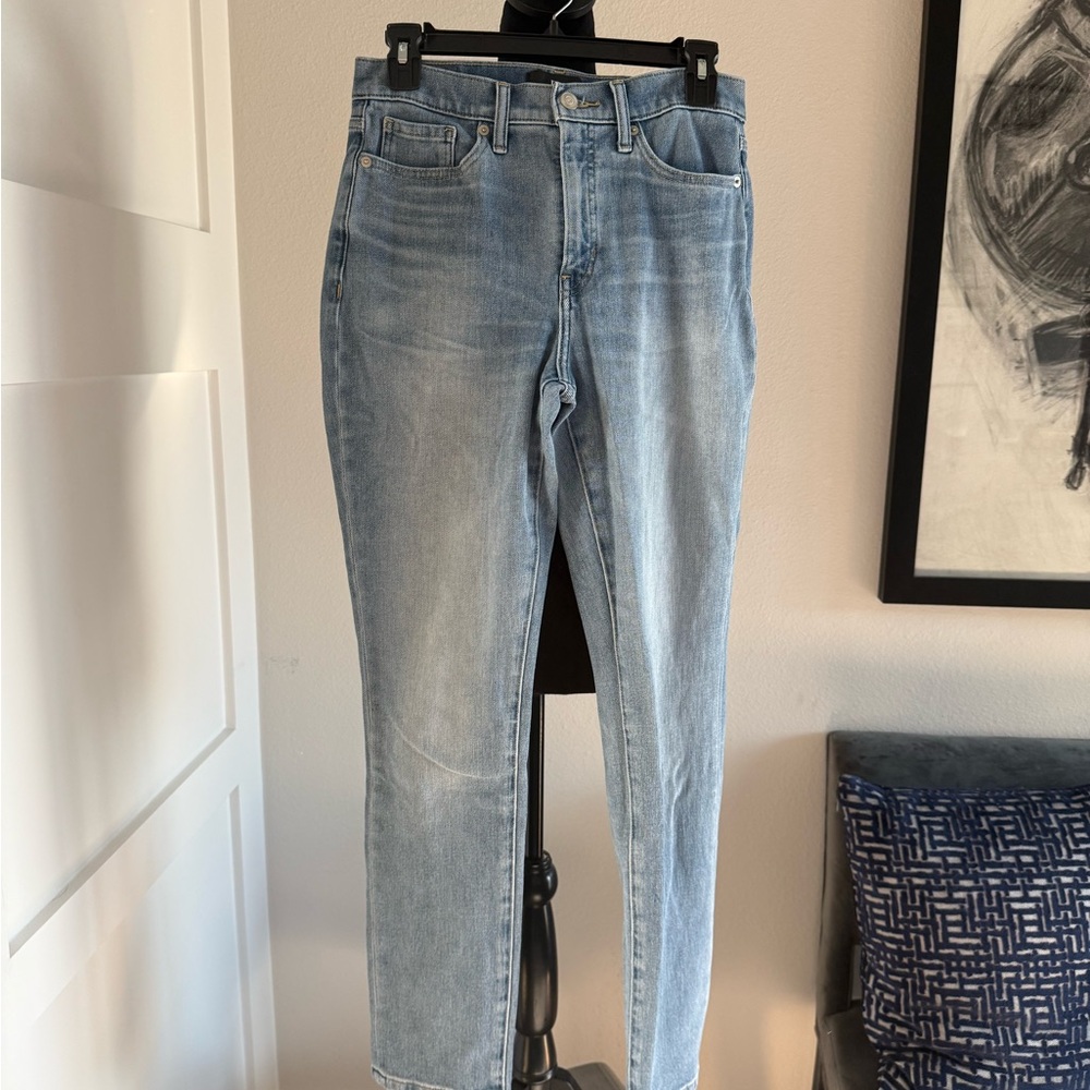 Banana Republic Light Blue Straight Leg High Rise Jeans